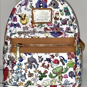 LOUNGEFLY POKEMON FIRST GENERATION 151 ALL-OVER PRINT MINI BACKPACK